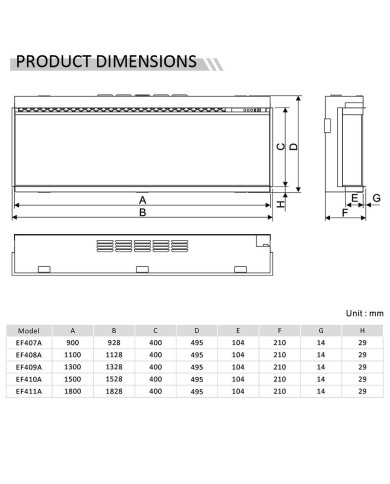 Richen 3D Insert 183 Ηλεκτρικό Τζάκι