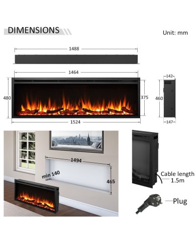 Richen Insert 152 Ηλεκτρικό Τζάκι