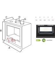 Bellido Llama Cristal 80 DF Ενεργειακό Τζάκι Ξύλου