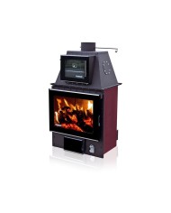 Senko Central C35 kW Modern Ενεργειακό Τζάκι Ξύλου Καλοριφέρ με Φούρνο