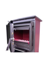 Senko Central C35 kW Modern Ενεργειακό Τζάκι Ξύλου Καλοριφέρ με Φούρνο