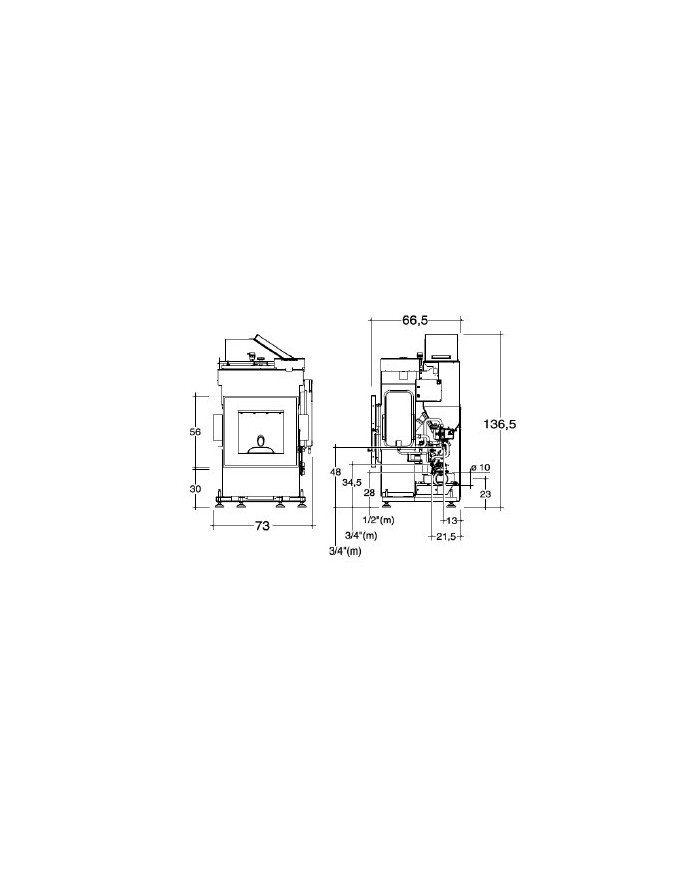 CAMINETTI MONTEGRAPPA MB PELLET W 23KW
