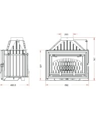 INVICTA FOYER 700 GRAND ANGLE AVEC CLAPET