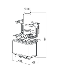 CHEMINEE GODIN INSERT 796 3V PORTE RELEVABLE