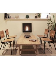 Tζάκι Square 180 Tenderflame - 57.5x23x57.5cm - Black