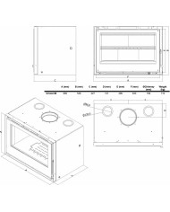 C&A Chama Cristal 69 Μαντέμι Ενεργειακό Τζάκι Ξύλου