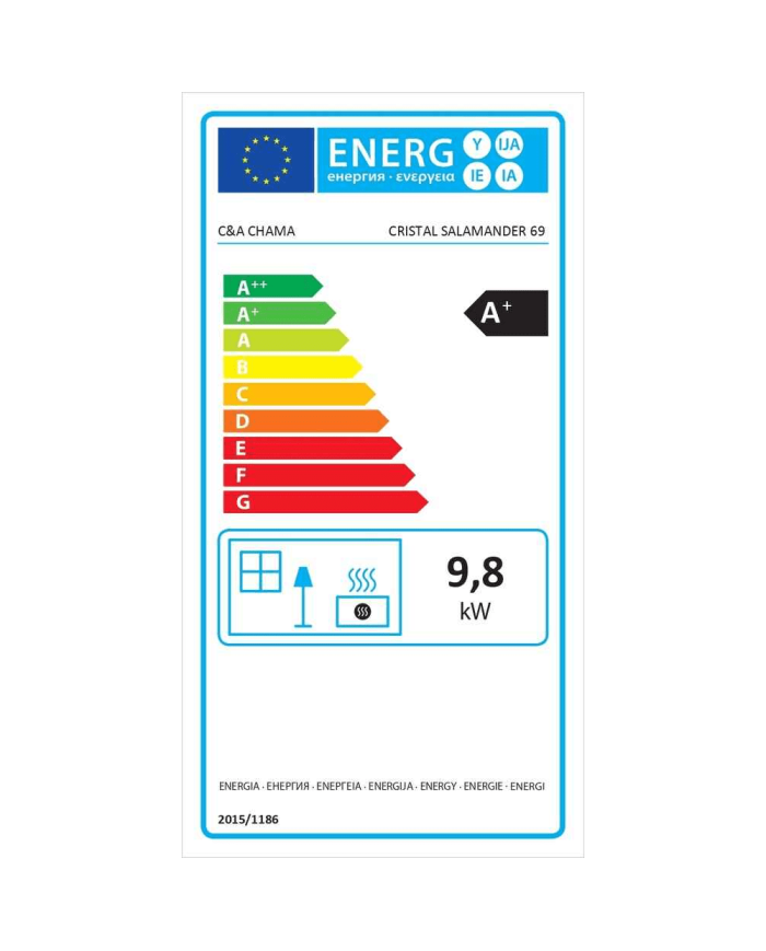 C&A Chama Cristal 69 Μαντέμι Ενεργειακό Τζάκι Ξύλου