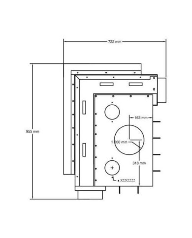 A.caminetti Quattro 80 L Ενεργειακό Τζάκι Ξύλου