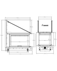 A.caminetti Crystal 3D MAX Ενεργειακό Τζάκι Ξύλου